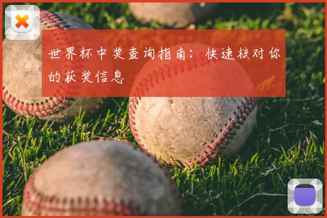 世界杯中奖查询指南:快速核对你的获奖信息